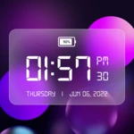 led digital clock: alarm clock android application logo